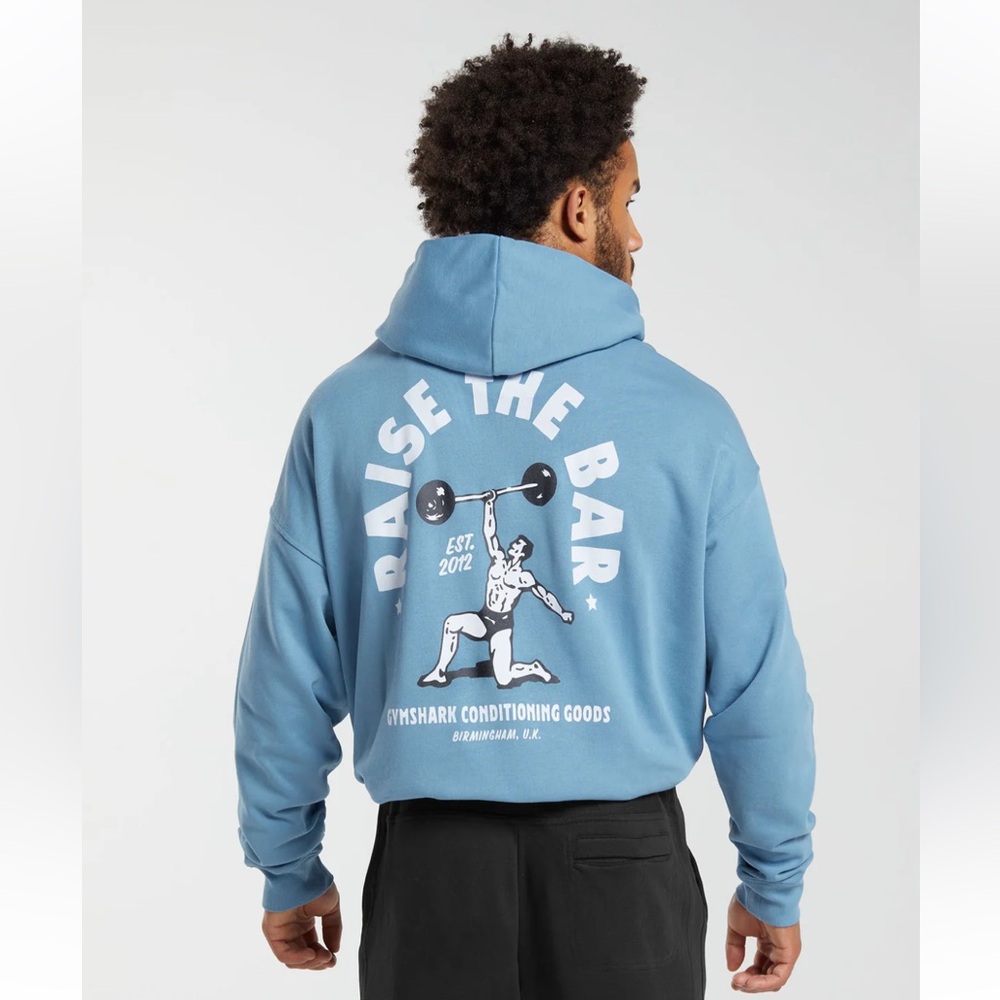 Gymshark Raise the Bar Hoodie L Blue